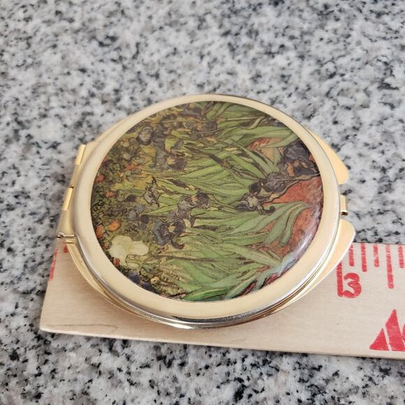 Vincent‎ Van Gogh Irises Compact Mirror Make Up Pocket Mirror Cosmetic. NICE - Picture 9 of 10